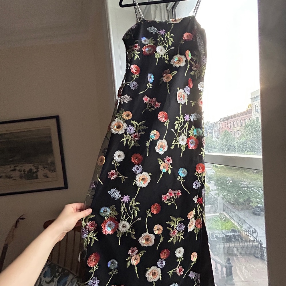 Sister Jane Dream Curtsey
Floral Embroidered Midi Dress